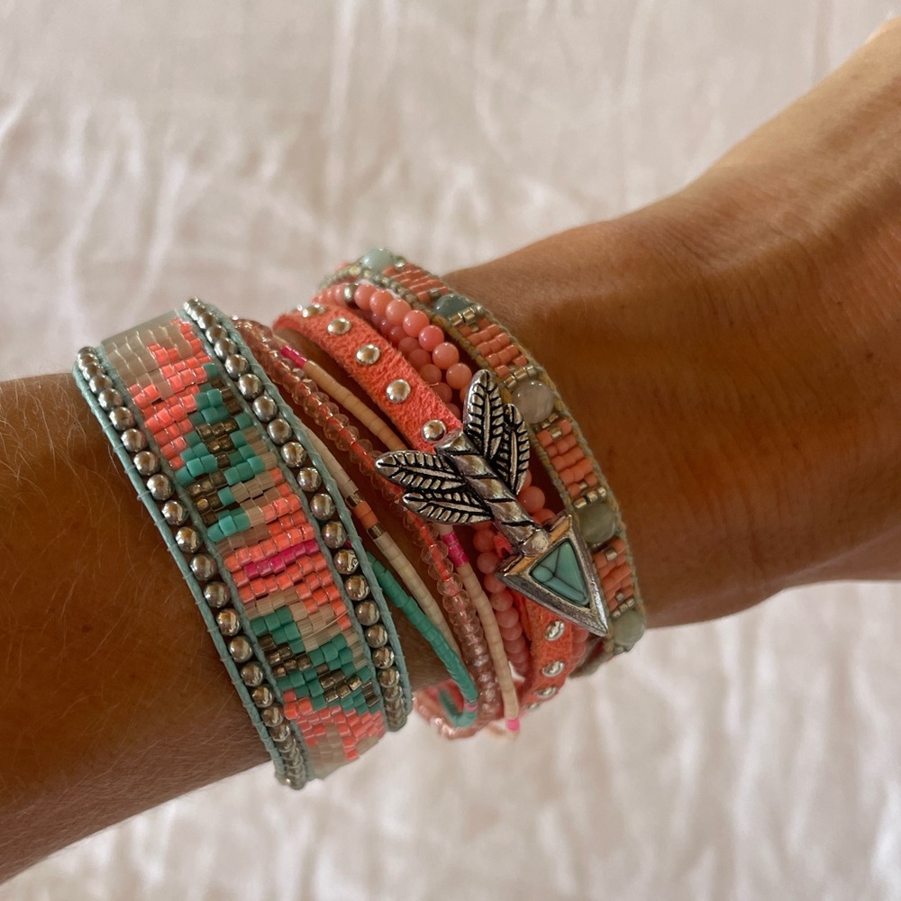 Hipanema bracelet. Turquoise. Size M (17cm)